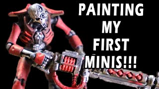 Painting My First Miniatures Ever!!! - Warhammer 40k Necrons