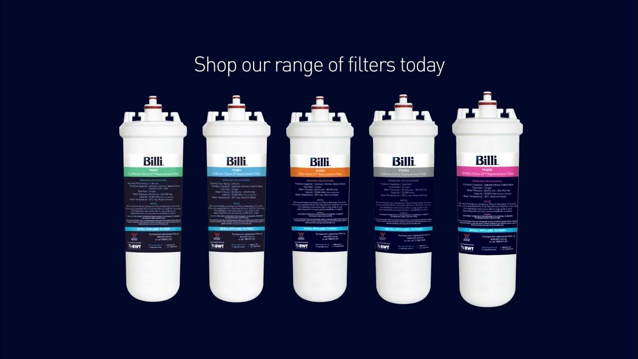 Billi Replacement Filters Shop online YouTube