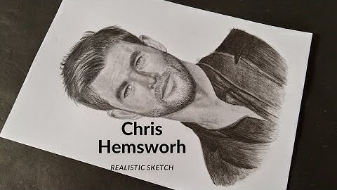 Chris Hemsworth Portrait Sketch Very Easy