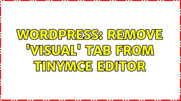 Wordpress: Remove 