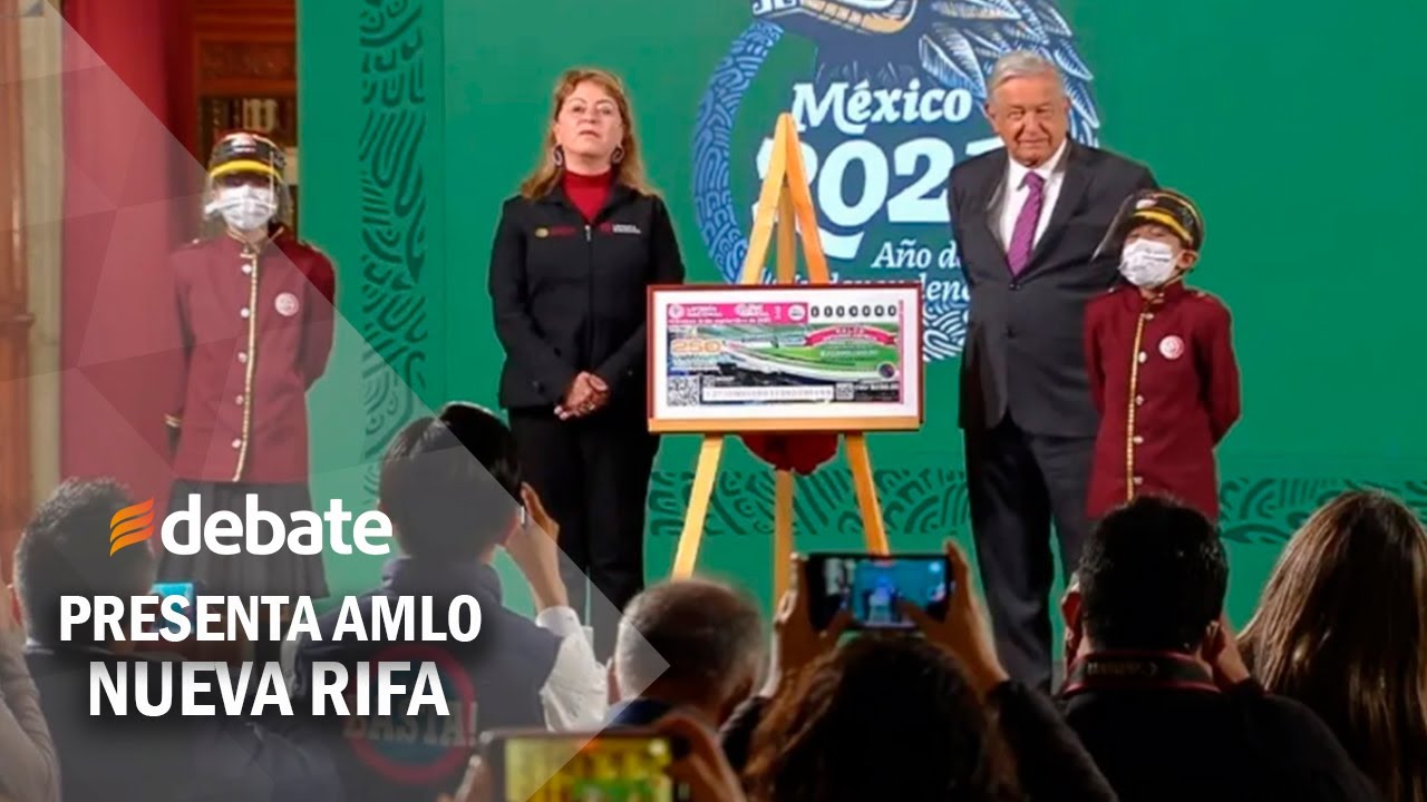 Presenta AMLO nueva rifa:incluye 22 premios como casa de El Chapo