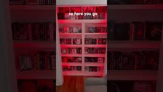New Lights for My Blu-ray Collection BlurayCollection #PhysicalMedia #ClosetMakeover #MovieCollector