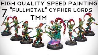 The Cypher Lords - High quality speed painting - Warcry - How to paint coloured TMM