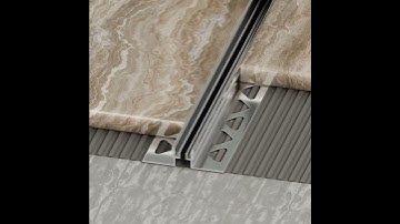 Ceramic tile expansion joint transition closure strip #tile #strip #ceramic