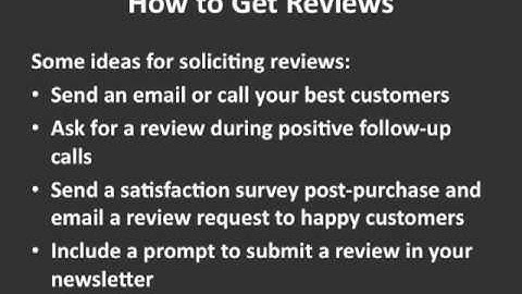 Google Local Business Tip: How to Get Google Places Reviews