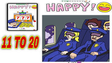 Draw Happy Police - All Levels 11-20 -Android Gameplay Walkthrough - Fun DrawingPuzzle Game