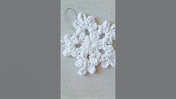 Crochet Snowflake Ornament Tutorial | Easy Christmas Decoration ❄