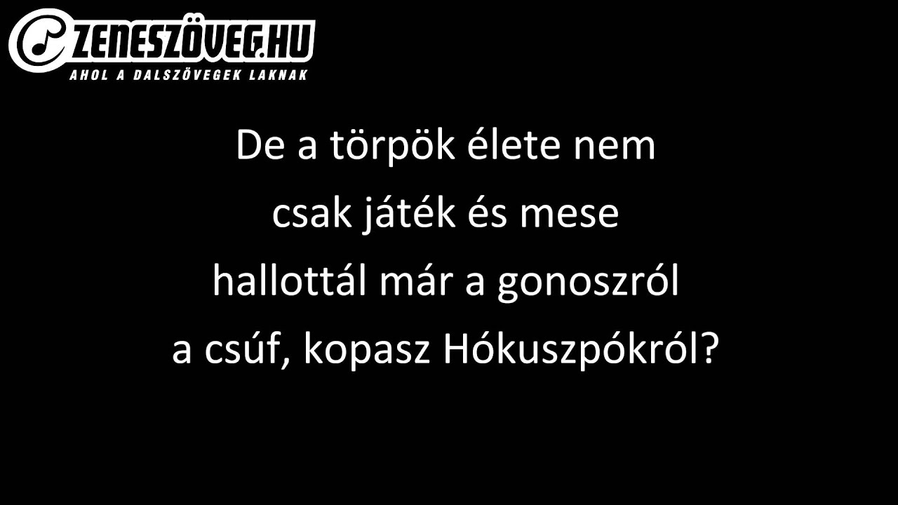 Hupikék törpikék - Rajzfilm slágerek – dalszöveg, lyrics, video