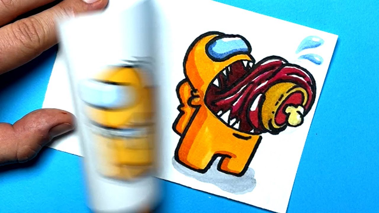 AMONG US Arts & Paper Crafts EASY ANIMATION TUTORIAL YouTube