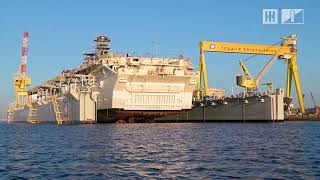 Ingalls Shipbuilding | Bougainville (LHA 8) Translation & Launch