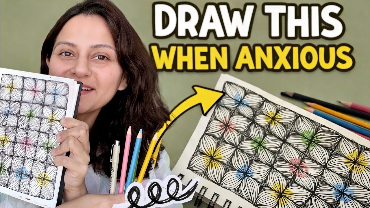 Нарисуй это, когда тебя настигает тревога | Простая арт-терапия во время кризиса, чтобы успокоить...