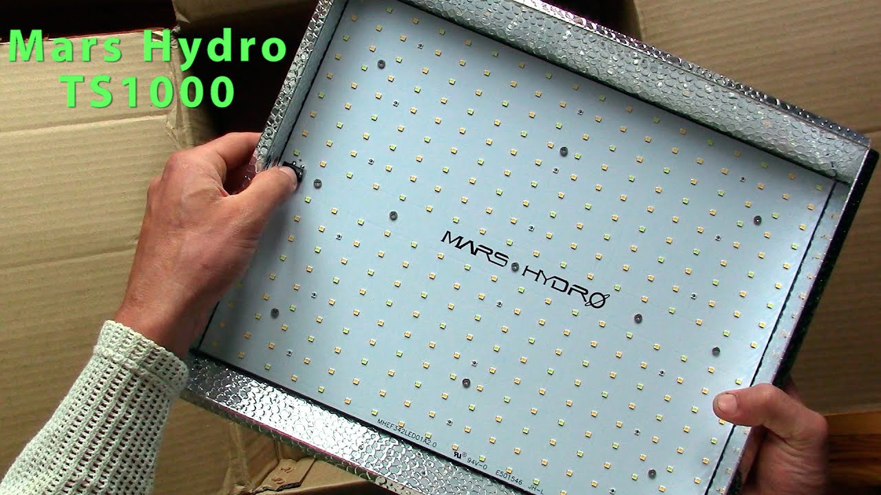 Распаковка и тест фитолампы нового поколения Mars Hydro TS1000
