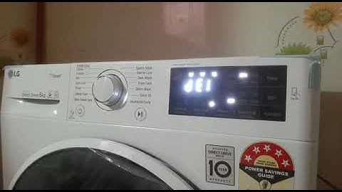 LG front load dE1 error for voltage problem