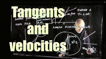 Lecture 1: Tangents and velocities.