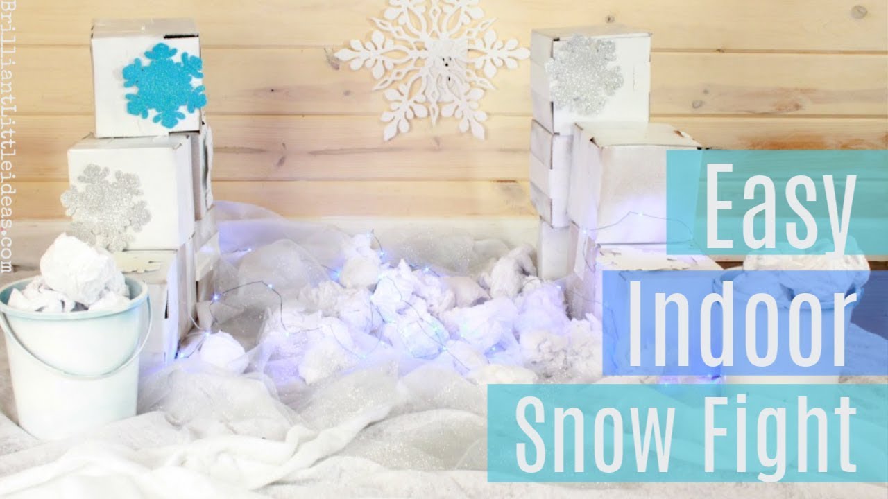 Indoor Snowball Fight  Brilliant Little Ideas