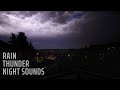 Relaxing Thunderstorm | Rain | Night Sounds in a Small Village