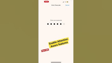How to enable Attention Aware features in iPhone iOS device || part 255 || #shortvideo #iphone #yt