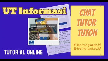 Cara Chat Dosen Tutor Tuton Elearning UT (@UTInformasi)