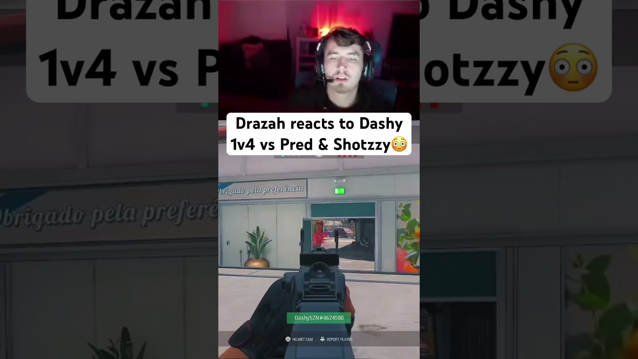  Drazah Reacts To Dashy Insane 1v4 Against His Optictexas Teammates Pred Shotzzy Faze