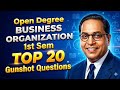 BCom 1st semester Business Organisation Important Questions 