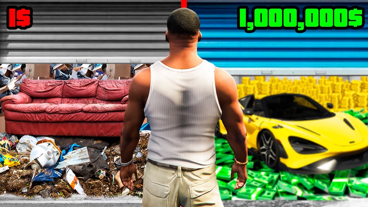 GARAJE de $1 VS GARAJE MILLONARIO en GTA 5!