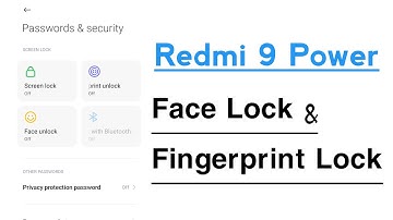 Redmi 9 Power Face Lock & Fingerprint Lock Setup Kaise Kare Redmi 9 Power Me