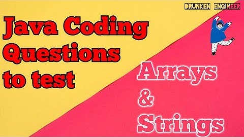 Java coding Question to test Arrays and String knowledge