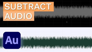 How to Subtract One Piece of Audio From Another - Adobe Audition Tutorial