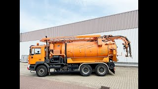 Man 27.414 Dfc 6X4 Bb, Assmann Saug-Spülwagen Ca. 14M³, Wasserrückgewinnung, Funk