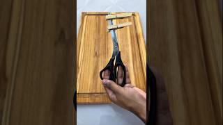 Genius Trick to Sharpen Scissors in Seconds Using a Clothespin #shorts #lifehacks