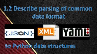 1 1 Compare data formats XML, JSON, and YAML