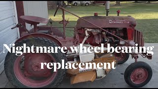 Farmall Cub front wheel bearing replacement, past expiration date
