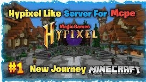 Minecraft pocket edition hypixel like server | same to same hypixel skyblock in MCPE