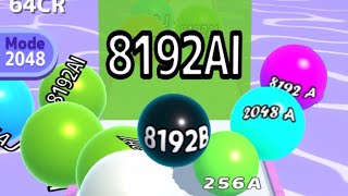 Ball Run 2048 Merge Number Satisfying Infinity Mode gameplay