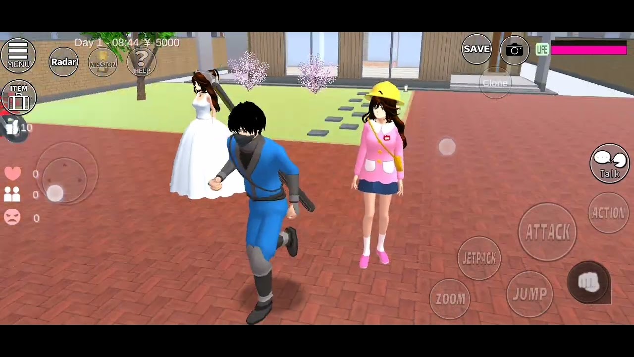 طريقة دمج الشعر و نخلي غير لامع في ساكورا سكول 💕💕😍😍😍