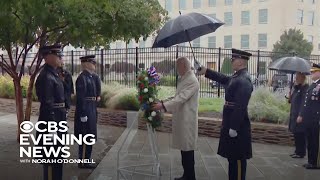 Biden pays respect to the "precious lives" lost 21 years ago