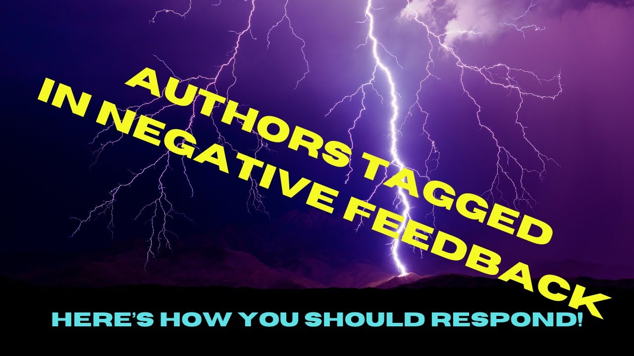 When an author is tagged in negative feedback online - YouTube