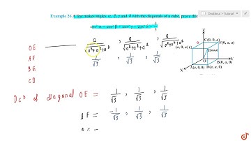 A line makes angles `alpha,beta,gamma` and `delta` with the diagonals of a cube, prove that `cos...