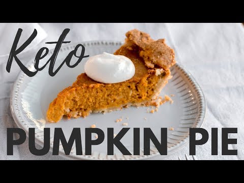 KETO PUMPKIN PIE | SUGAR FREE PUMPKIN PIE RECIPE | Thanksgiving Keto Recipes