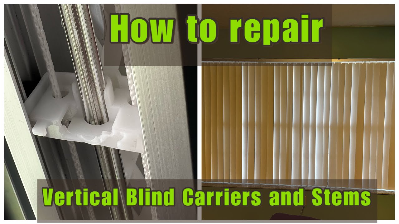 Vertical Blind Repair Carrier With Stem Vertical Blinds Repair Kit