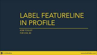 Label Featureline in Profile