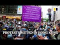 Massive police presence blunts Hong Kong protests on China’s National Day