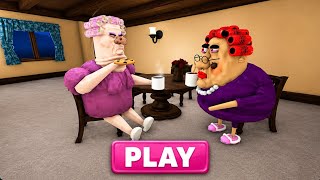 GRANDMA DRINKING COFFEE WITH GRUMPY GRAN !! full gameplay walkthrough #roblox 