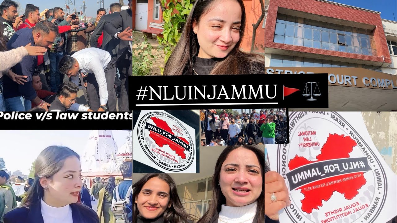NLU IN JAMMU 🚩🗺️ | court ⚖️ visit to samba | jammu tawi protest🙏🏻