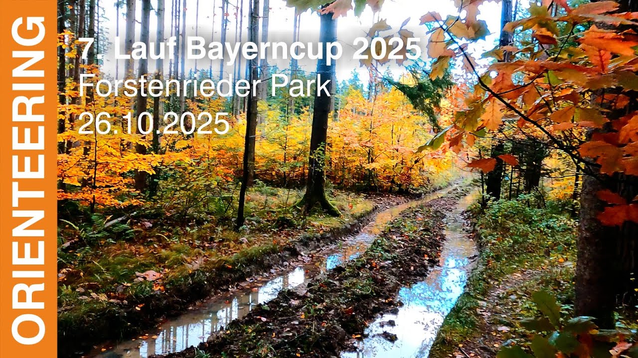 Headcam orienteering | 7. Lauf Bayerncup 2025 | Forstenrieder Park
