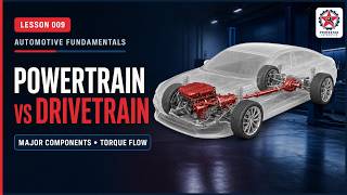 Powertrain vs Drivetrain Explained | Major Components & Torque Flow | Lesson 009