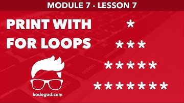 Module 7 - Lesson 7 ► Print upper triangle of * symbol [Learn Programming]