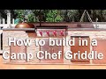 How to Build a Camp Chef Flat Top Grill FTG600 Into an Outdoor Kitchen | Built-in Camp Chef Griddle