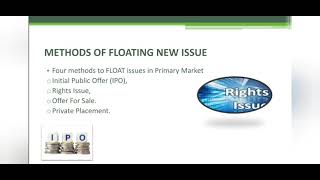 Methods of Floating New Issue