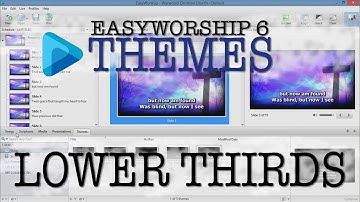 Themes and Lower Thirds in Easy Worship 6